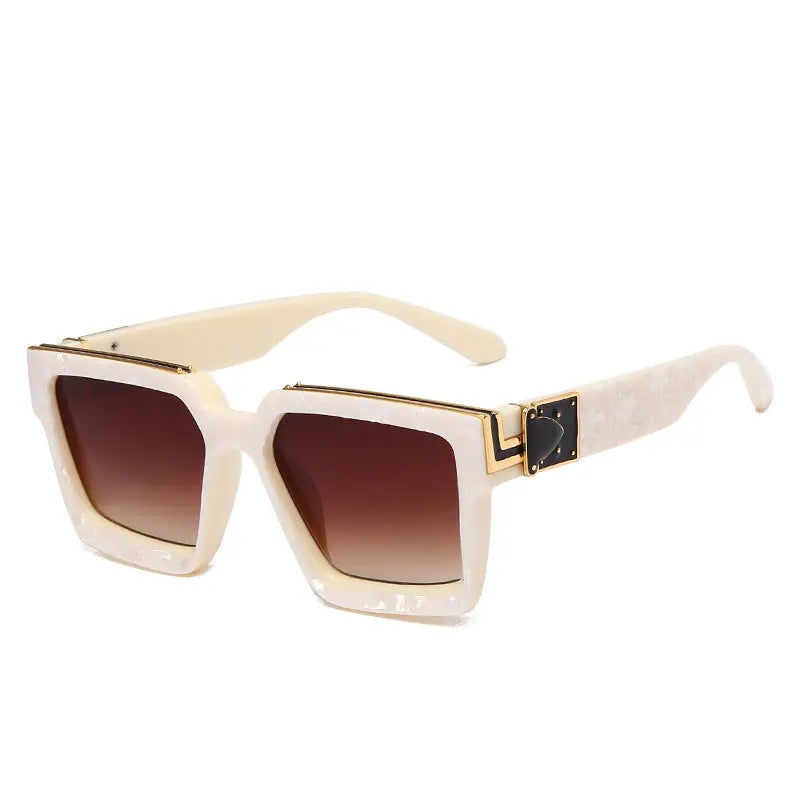 Retro Sunglasses Women Fashion Square Big Frame - WAlMYe #