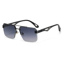 Load image into Gallery viewer, Rimless Cut Edge Fashion Double Beam Sunglasses - WAlMYe #
