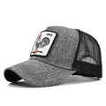 Rooster Animal Embroidered Baseball Mesh Hat - WAlMYe #