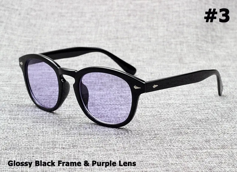 Round Fashion For Men Sunglasses Polarized Retro Sun-glasses - WAlMYe #