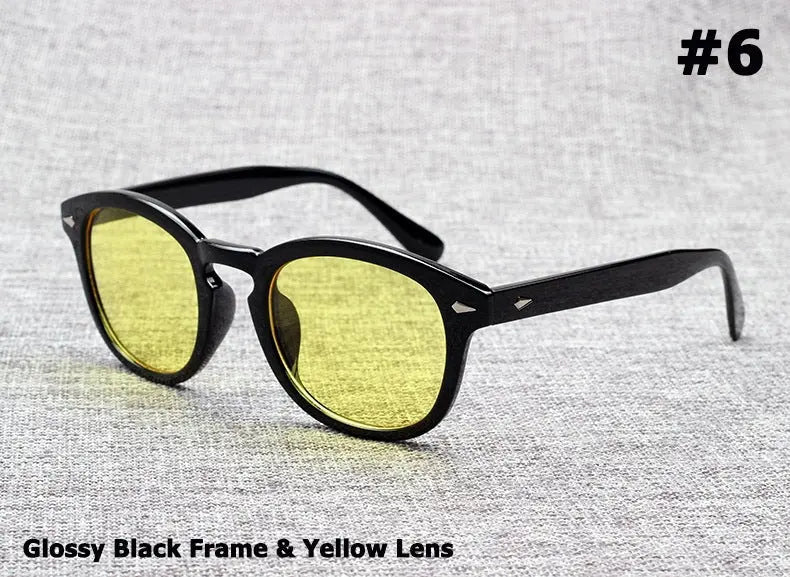 Round Fashion For Men Sunglasses Polarized Retro Sun-glasses - WAlMYe #