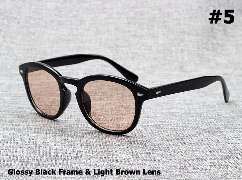 Round Fashion For Men Sunglasses Polarized Retro Sun-glasses - WAlMYe #