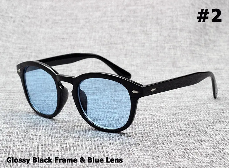 Round Fashion For Men Sunglasses Polarized Retro Sun-glasses - WAlMYe #