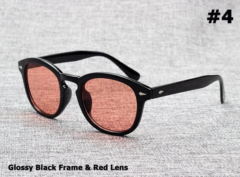 Round Fashion For Men Sunglasses Polarized Retro Sun-glasses - WAlMYe #