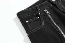 Load image into Gallery viewer, Scimitar Side Zipper Loose Fashion Jeans - WAlMYe #
