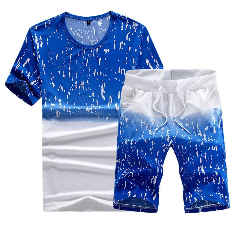 Short Sleeved Suit Men's Summer Leisure Sports Suit - WAlMYe #