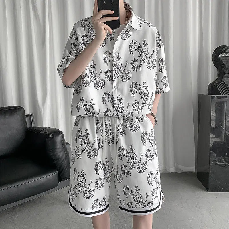 Simple Sports And Leisure Three-Piece Suit Men's Loose Thin Section - WAlMYe #