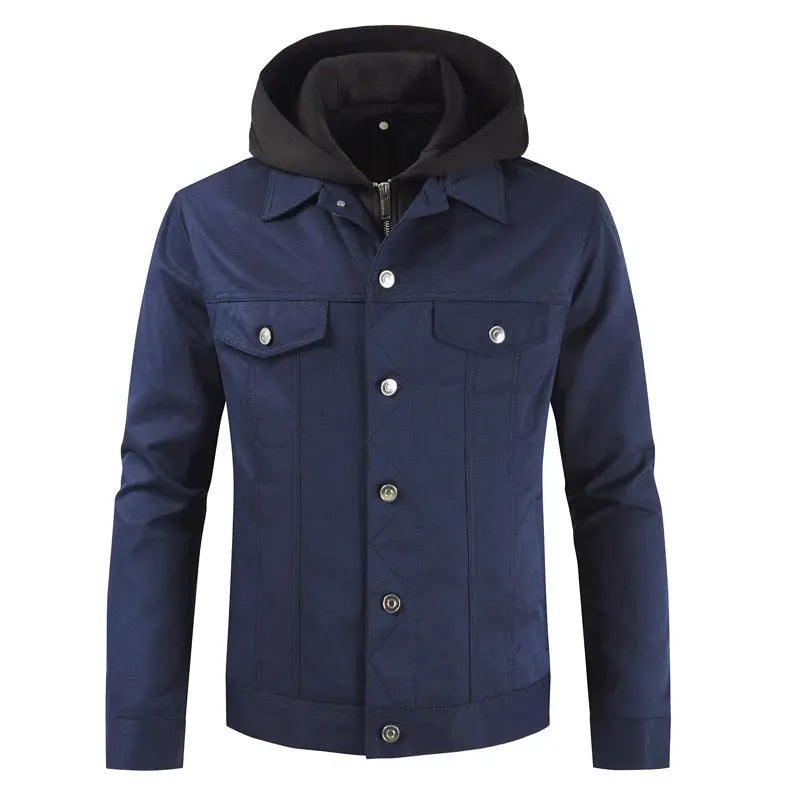 Single-breasted Casual Youth Jacket With Detachable Collar - WAlMYe #