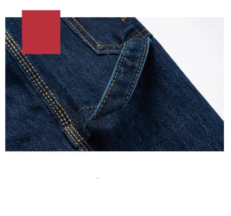 Slim Pants Unisex Unisex Topstitched Embroidered Jeans - WAlMYe #