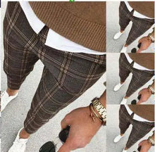 Load image into Gallery viewer, Solid Color Men&#39;s Plaid Casual Pants Trousers - WAlMYe #
