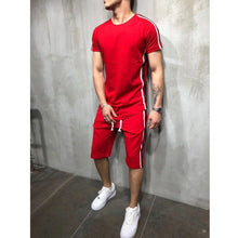 Load image into Gallery viewer, Striped stitching hip-hop men&#39;s suit - WAlMYe #
