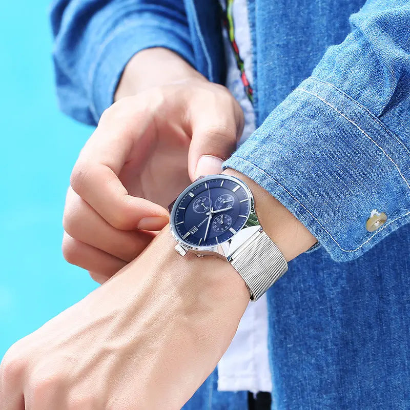 Student waterproof mesh strap watch - WAlMYe #