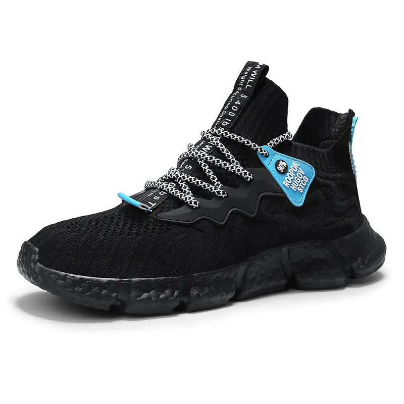 Summer New Men's Shoes Fashion Flying Woven Shoes Mesh Shoes - WAlMYe #