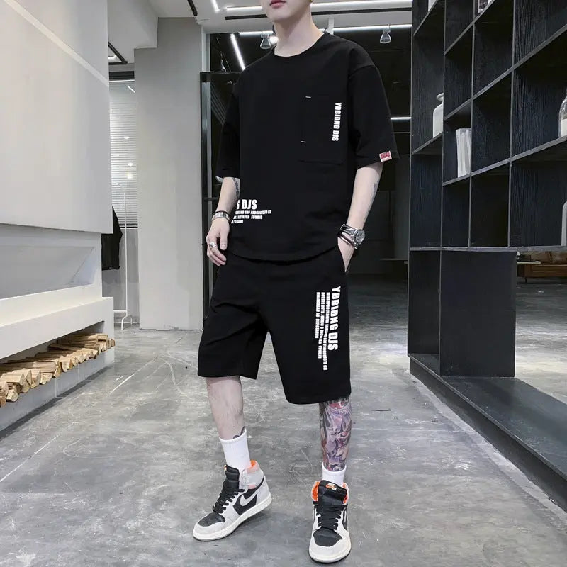 Summer Sportswear Men's T-shirt Suit - WAlMYe #