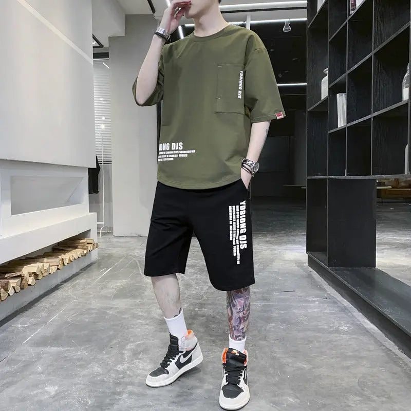 Summer Sportswear Men's T-shirt Suit - WAlMYe #
