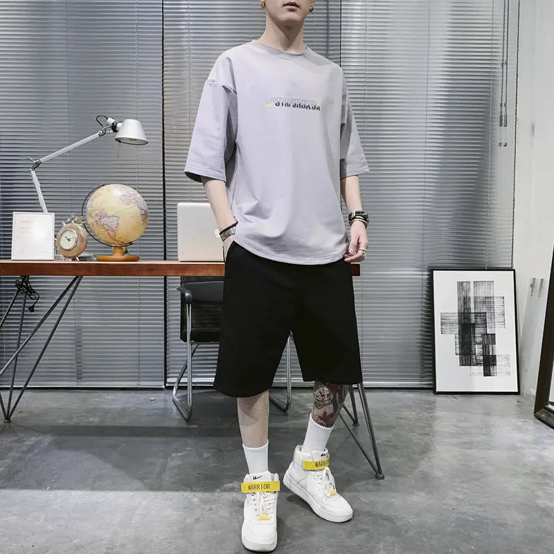 Summer Sportswear Men's T-shirt Suit - WAlMYe #