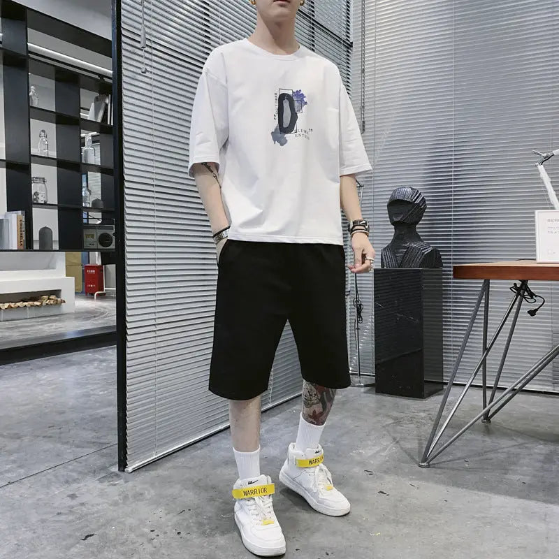 Summer Sportswear Men's T-shirt Suit - WAlMYe #
