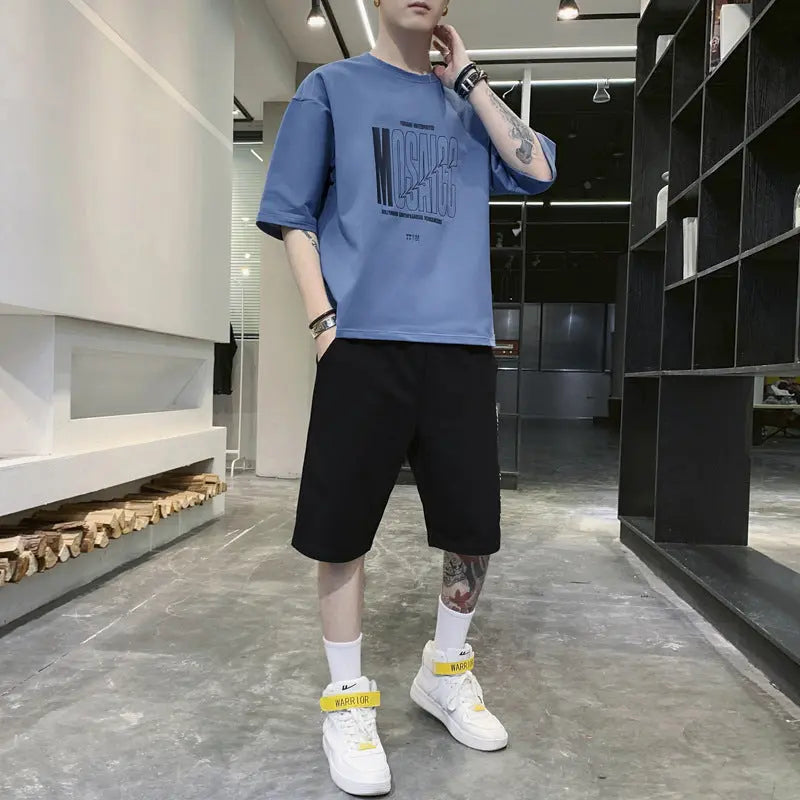 Summer Sportswear Men's T-shirt Suit - WAlMYe #