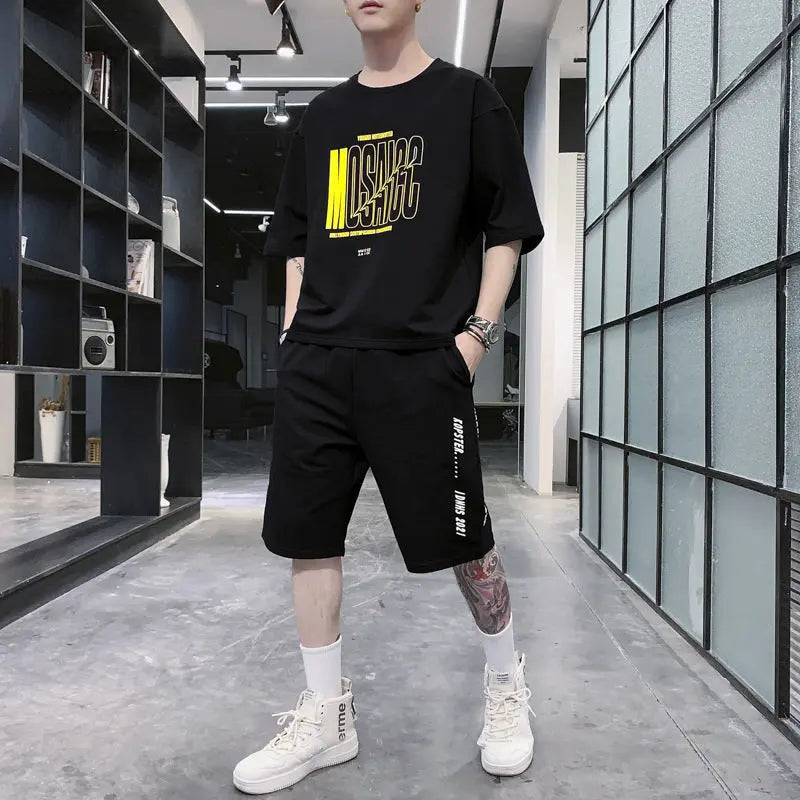Summer Sportswear Men's T-shirt Suit - WAlMYe #
