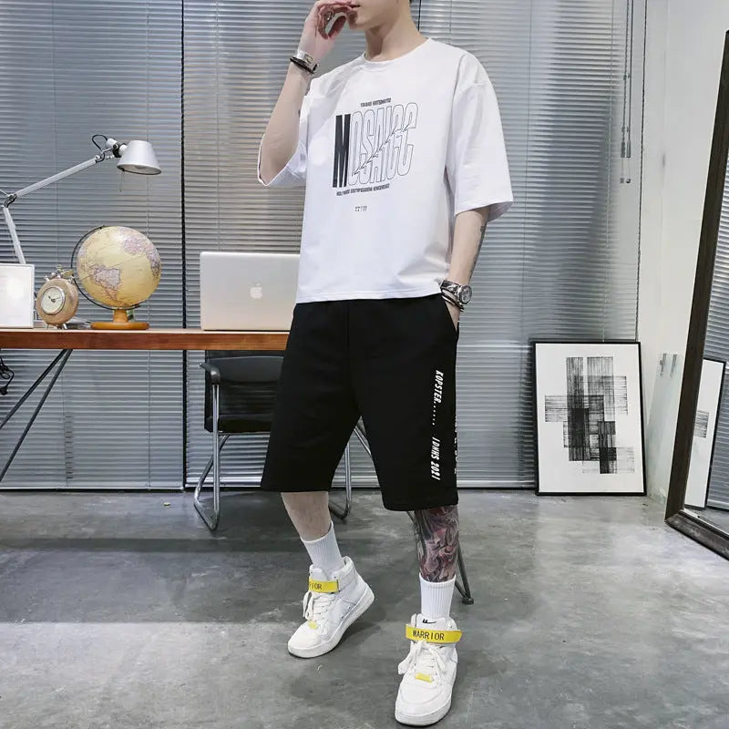 Summer Sportswear Men's T-shirt Suit - WAlMYe #