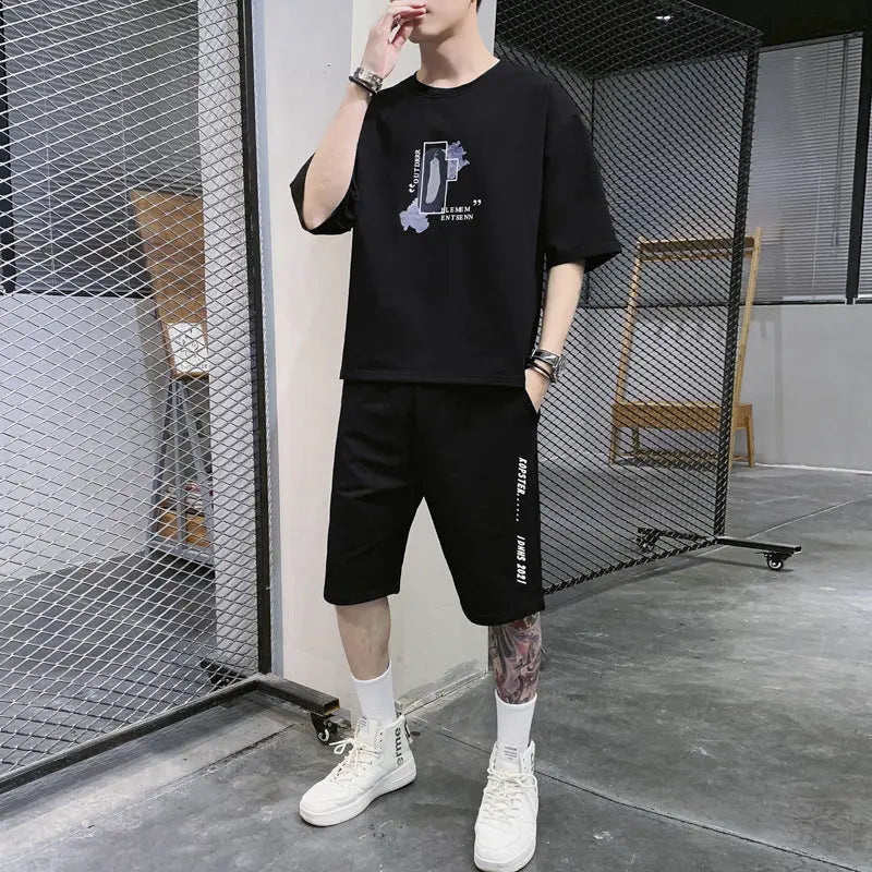 Summer Sportswear Men's T-shirt Suit - WAlMYe #