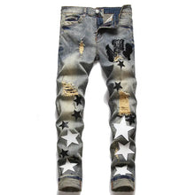 Load image into Gallery viewer, Summer Street Men&#39;s Jeans Embroidered Cotton - WAlMYe #
