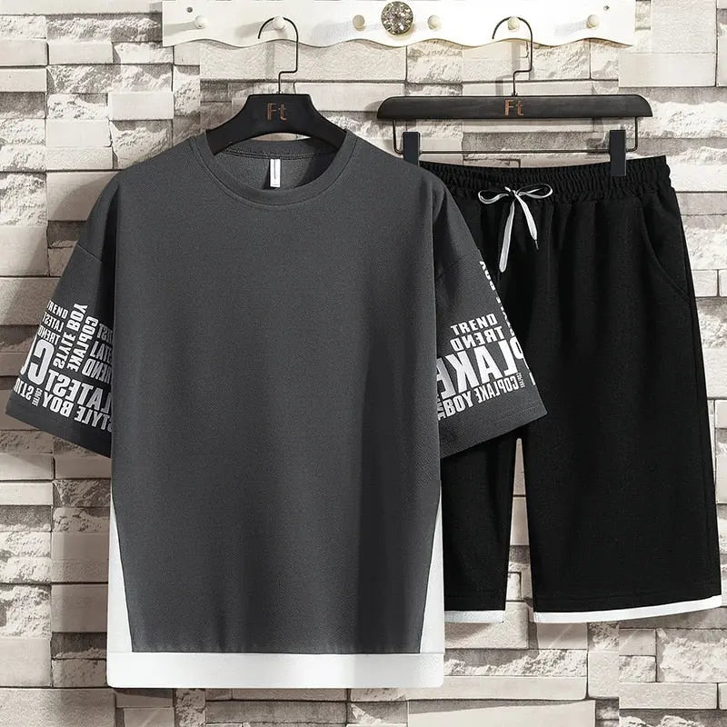 Summer Suit Men's Short-Sleeved Casual Sports Shorts - WAlMYe #