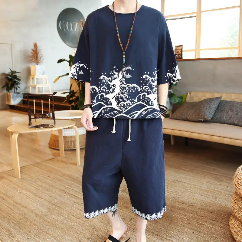 Summer short-sleeved T-shirt suit - WAlMYe #