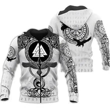 Load image into Gallery viewer, Tattoo Fashion Sportswear Casual Colorful 3D Printing Zipper Hoodie - WAlMYe #
