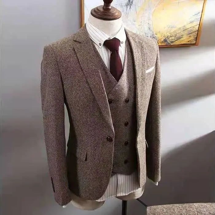 Three-Piece Suit Men's Business Formal Suit - WAlMYe #