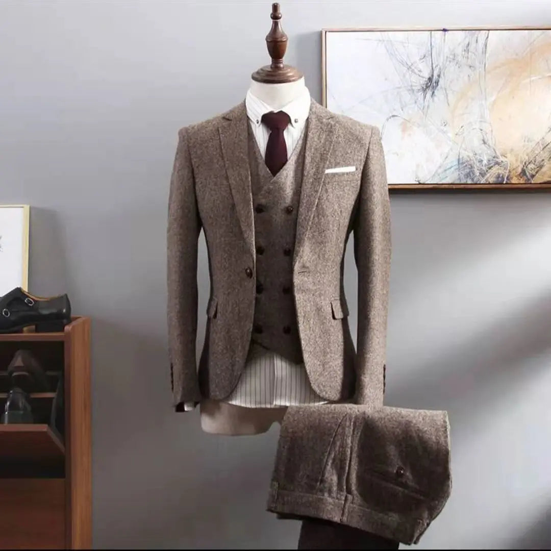 Three-Piece Suit Men's Business Formal Suit - WAlMYe #