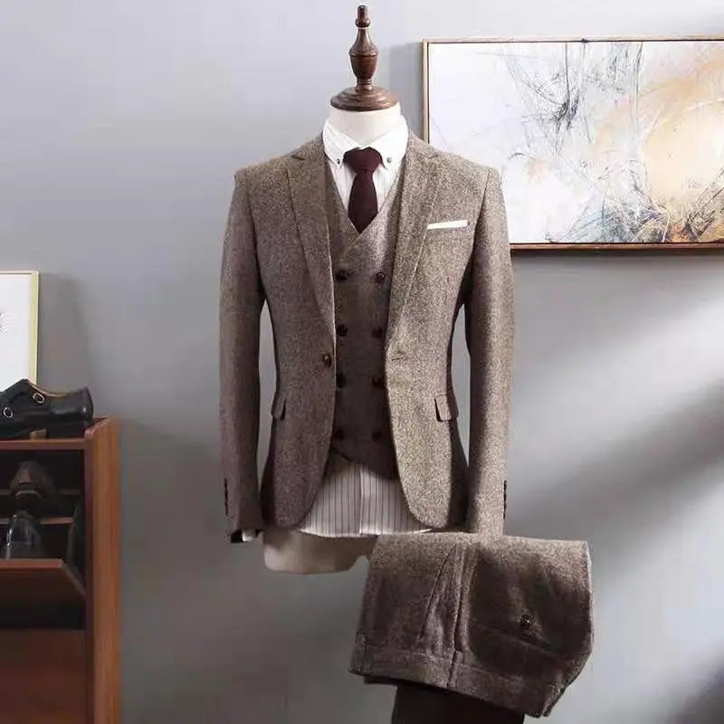 Three-Piece Suit Men's Business Formal Suit - WAlMYe #