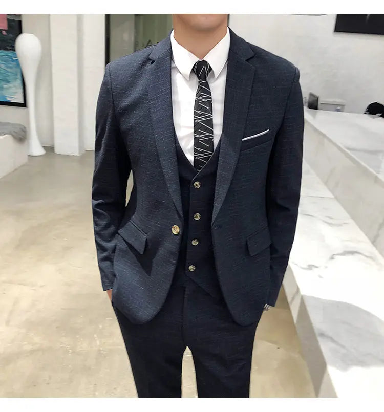 Three-piece wedding dress for men - WAlMYe #