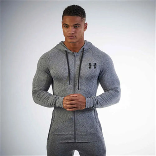 Top leisure sports outdoor sweater hooded jacket men - WAlMYe #