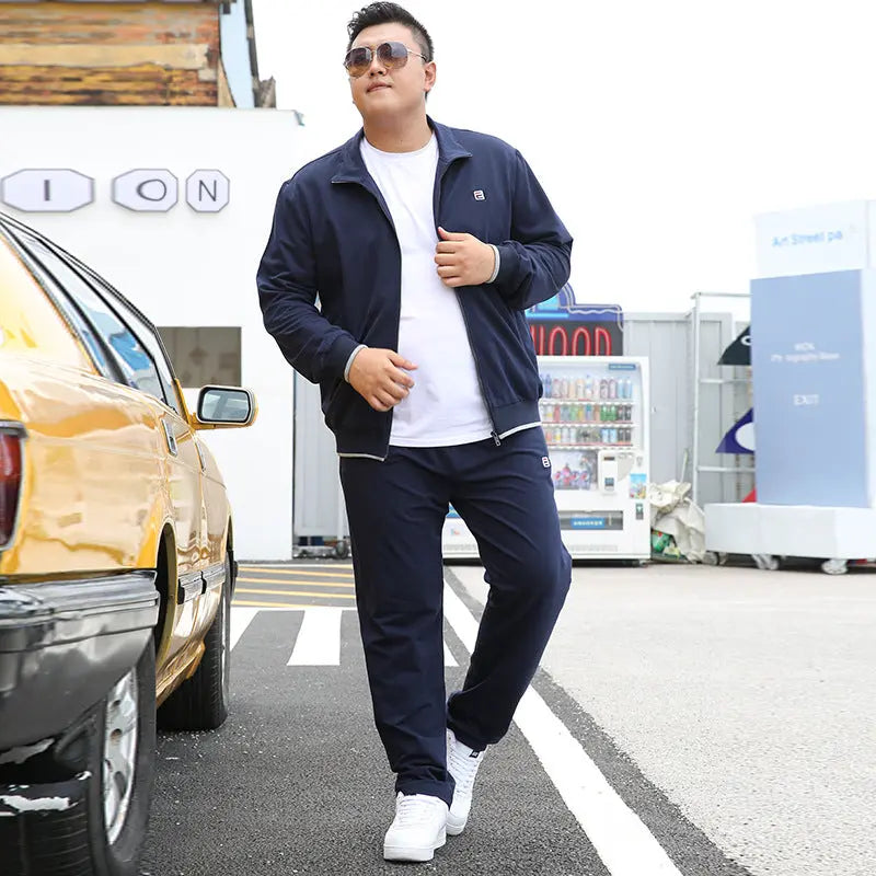 Tracksuit Men Set Autumn Clothes Plus Size Jacket Sport - WAlMYe #