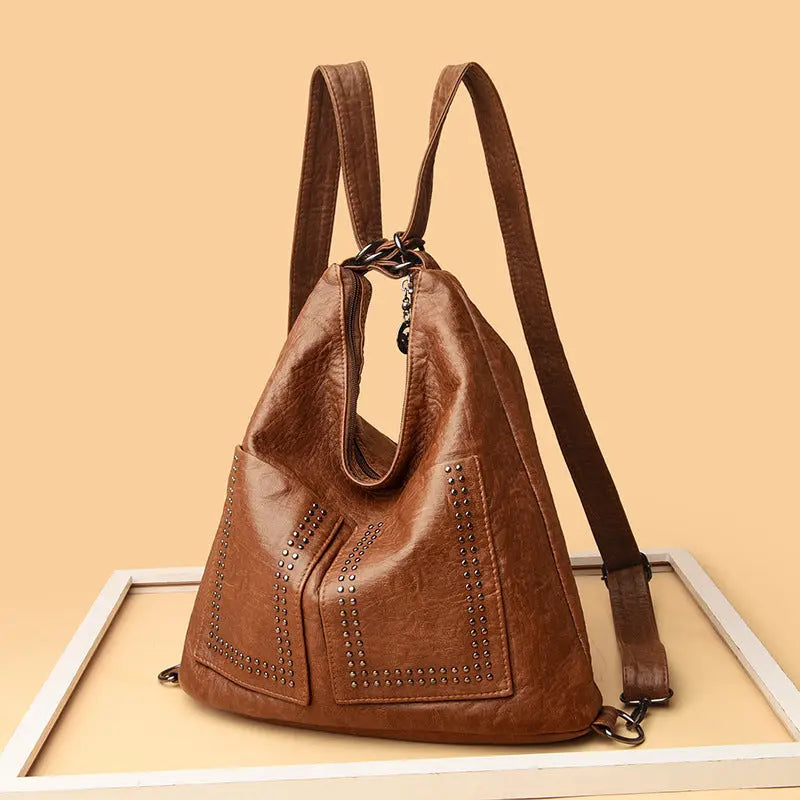 Trendy Fashion Ladies Tote Bag One Shoulder Handheld Diagonal Retro - WAlMYe #