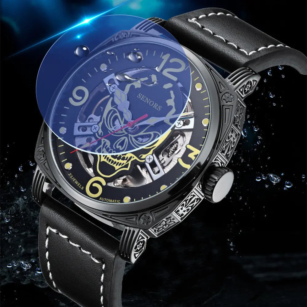 Upgraded Super Luminous Skull Mechanical Watch - WAlMYe #