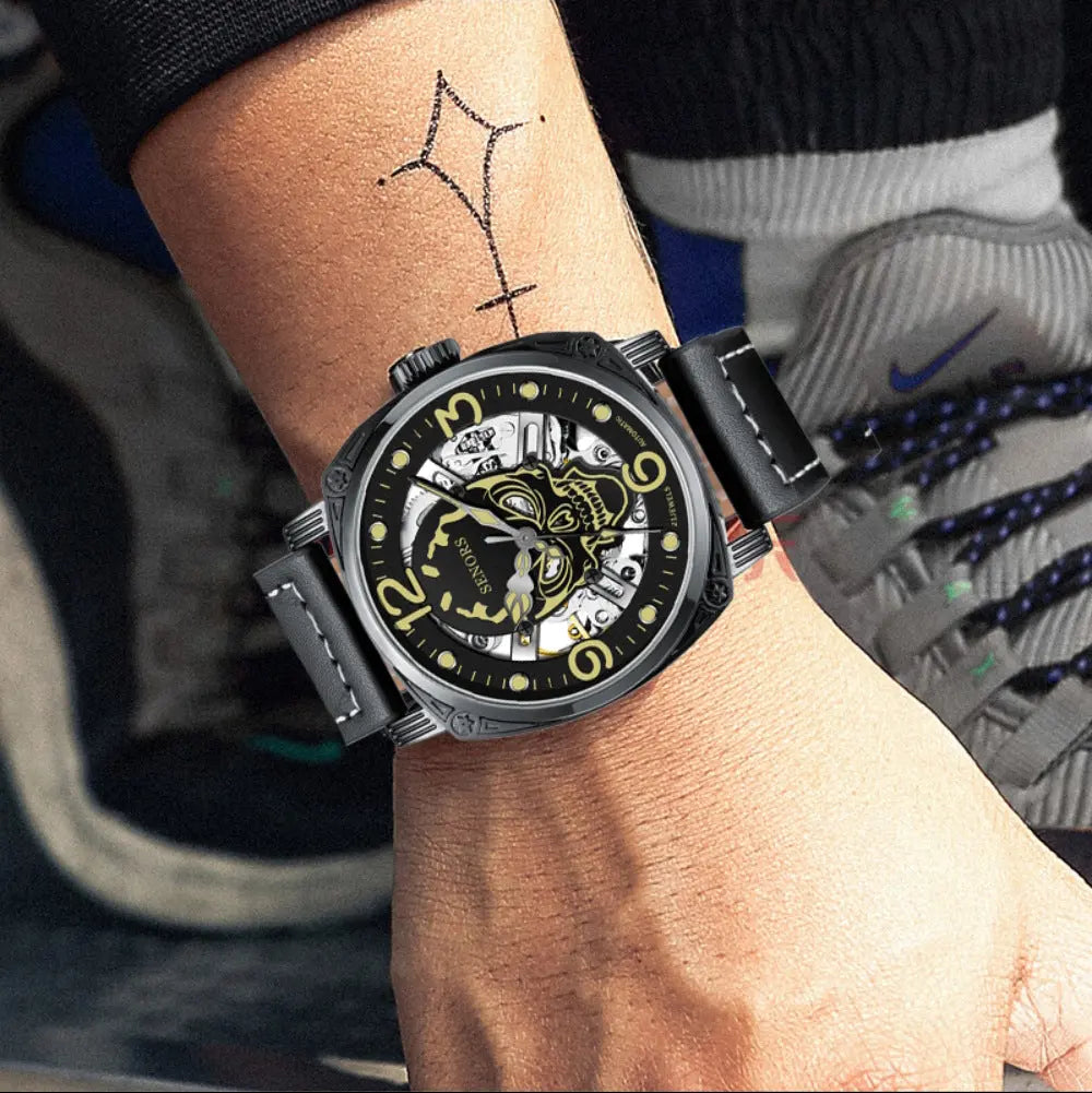 Upgraded Super Luminous Skull Mechanical Watch - WAlMYe #