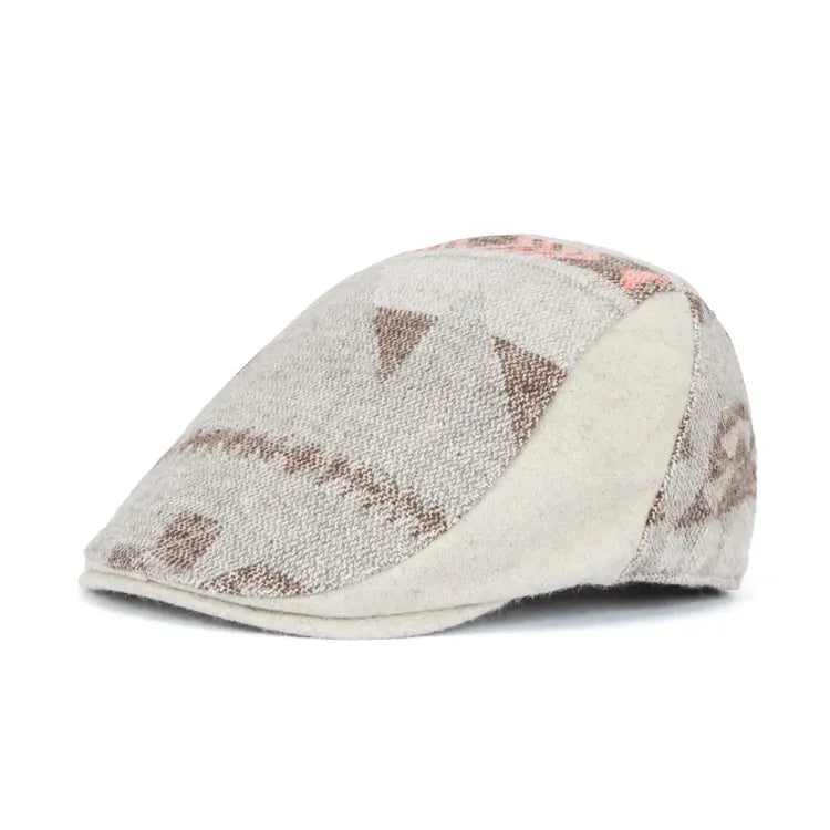 Vintage British Check Men's Warm Beret - WAlMYe #