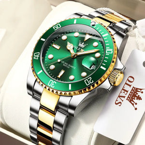 Watches Green Water Ghost Quartz Waterproof Men - WAlMYe #