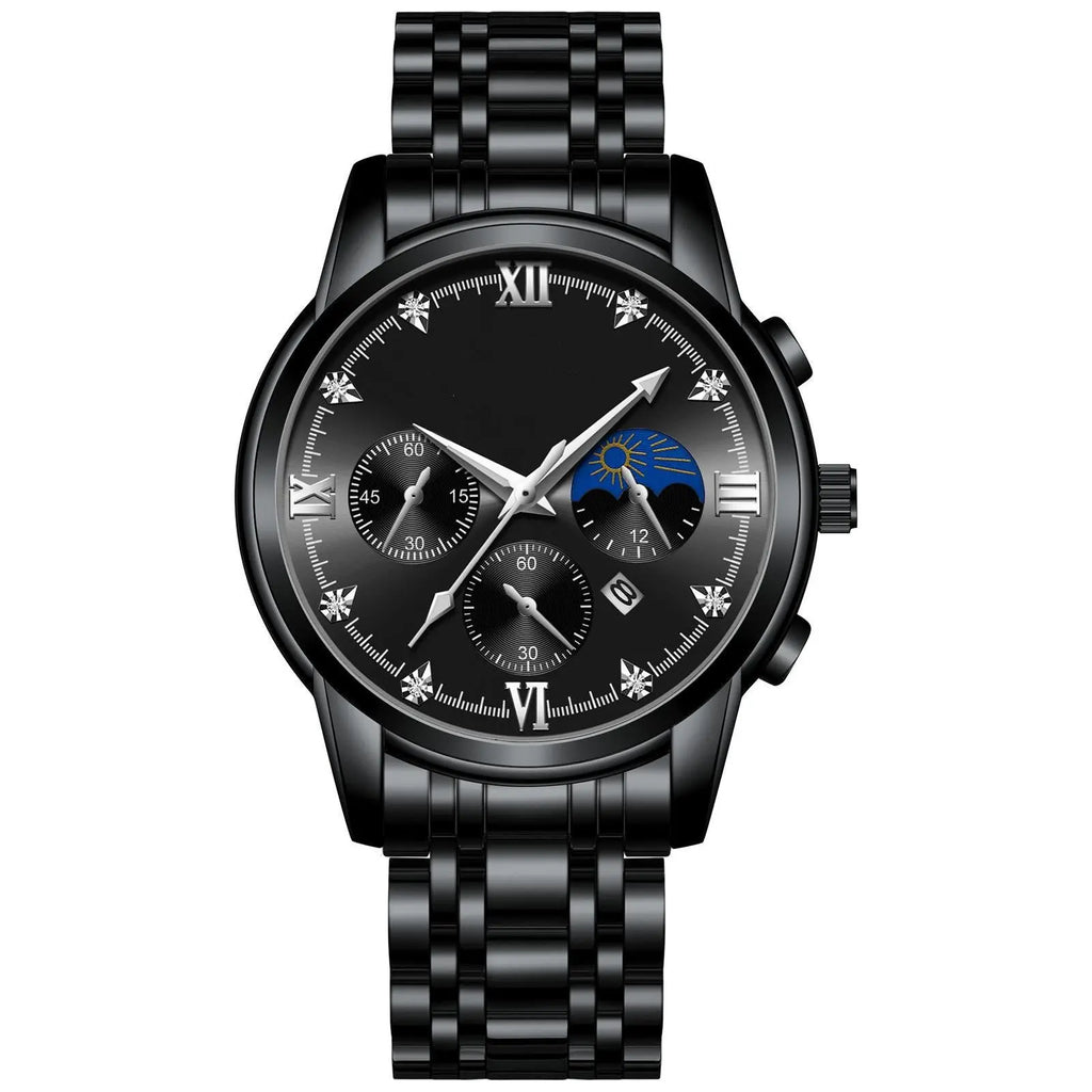 Waterproof Luminous Calendar Men's Fashion Genuine Leather Watch - WAlMYe #