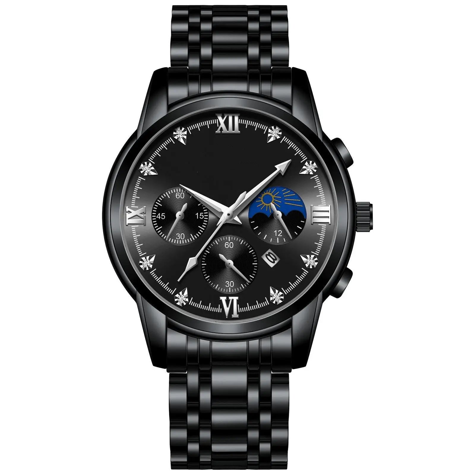 Waterproof Luminous Calendar Men's Fashion Genuine Leather Watch - WAlMYe #