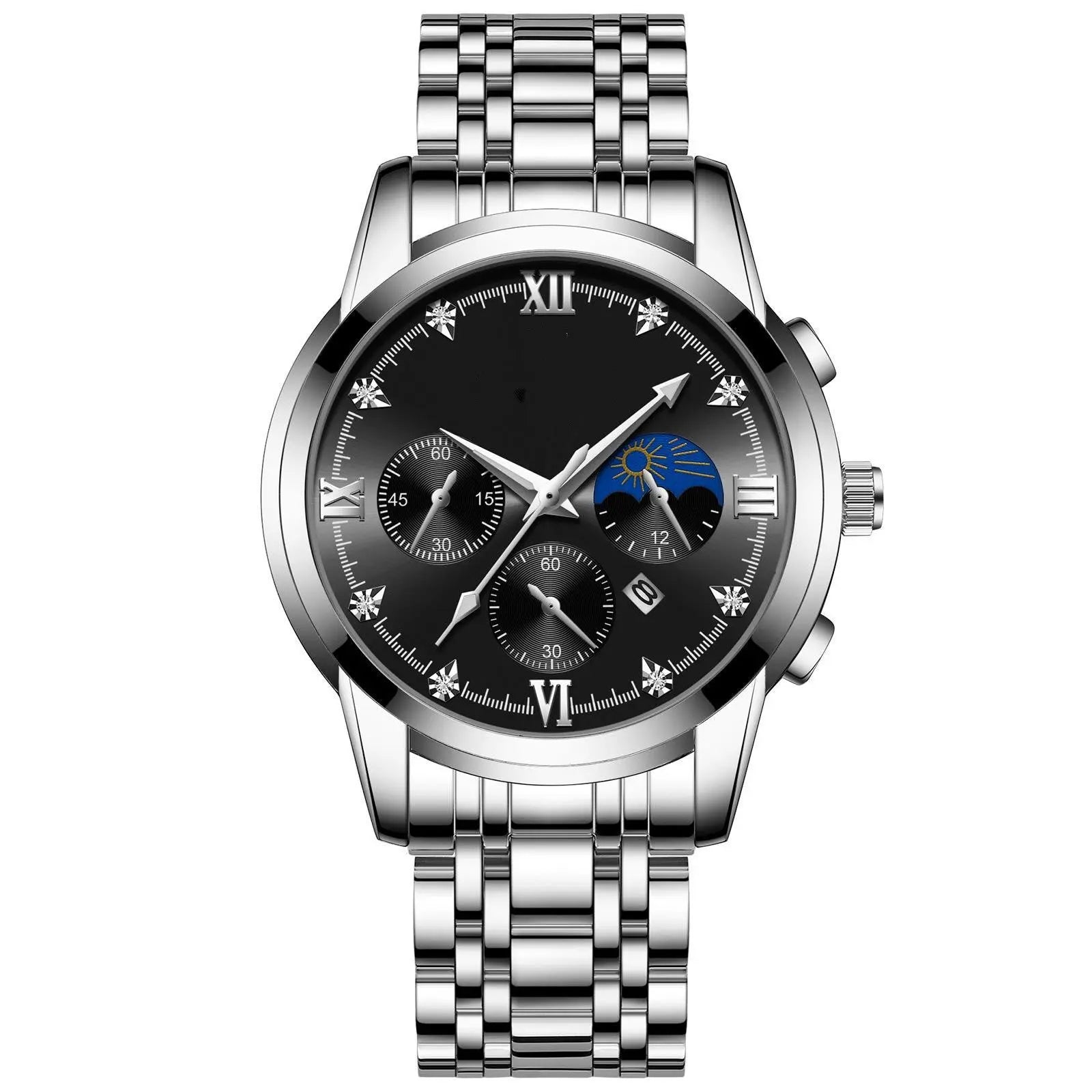Waterproof Luminous Calendar Men's Fashion Genuine Leather Watch - WAlMYe #