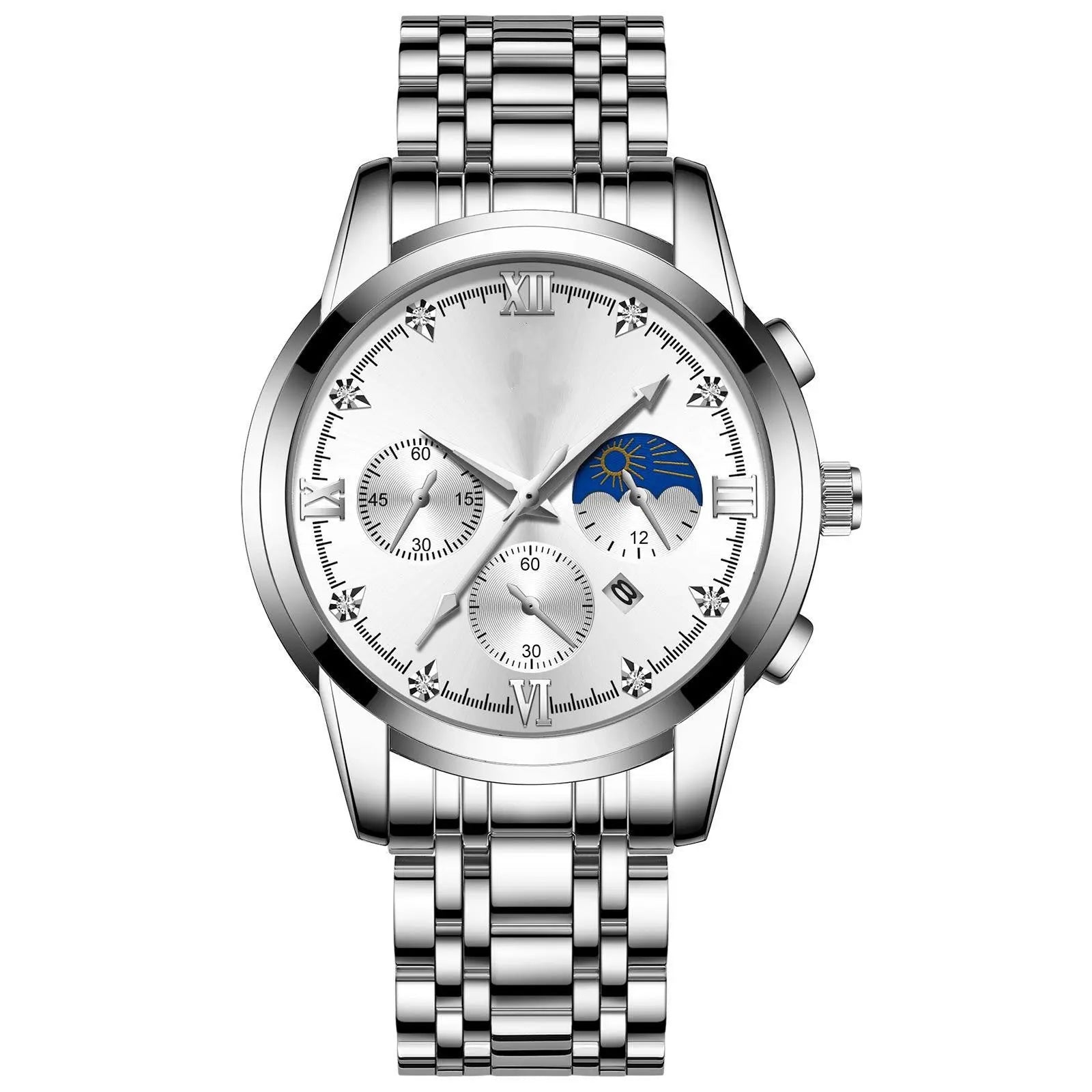 Waterproof Luminous Calendar Men's Fashion Genuine Leather Watch - WAlMYe #