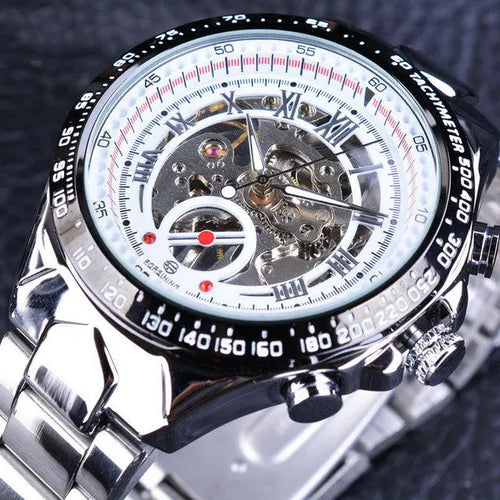 Waterproof Steel Band Mechanical Watch - WAlMYe #