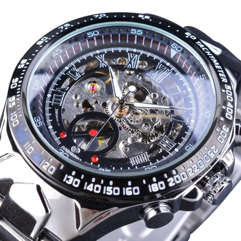 Waterproof Steel Band Mechanical Watch - WAlMYe #