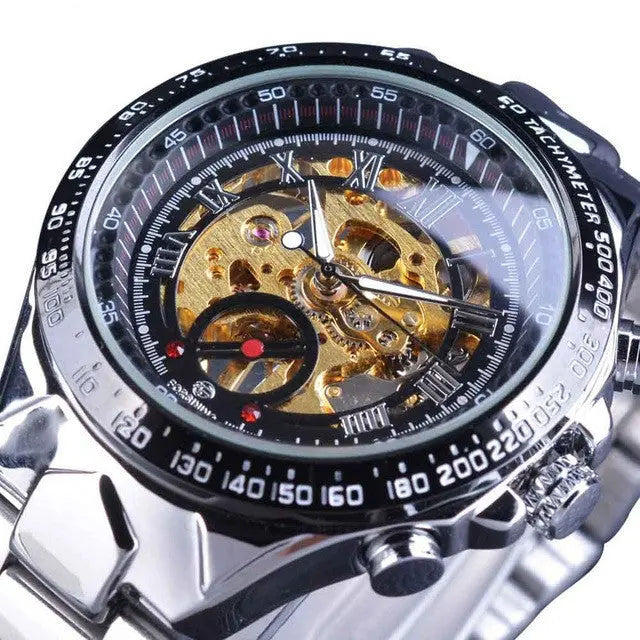 Waterproof Steel Band Mechanical Watch - WAlMYe #