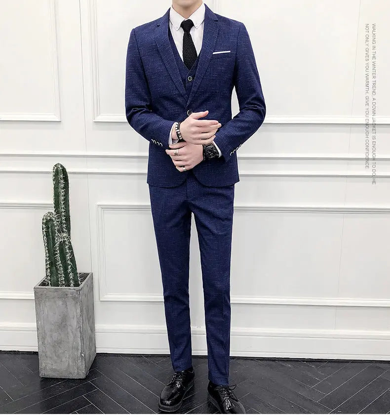 Wedding groomsmen wedding suit men's suit - WAlMYe #