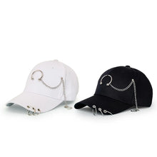 Load image into Gallery viewer, Wide-brimmed Baseball Hat With Chain Hoop - WAlMYe #
