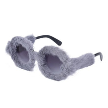 Load image into Gallery viewer, Women&#39;s Fashion Round Frame Plush Full Coverage Sunglasses - WAlMYe #
